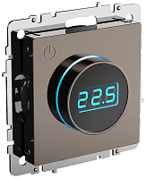 Термостат электронный с индикацией IEK Brite ТС10-1-БрТБ темная бронза фото Термостат электронный с индикацией IEK Brite ТС10-1-БрТБ темная бронза картинка